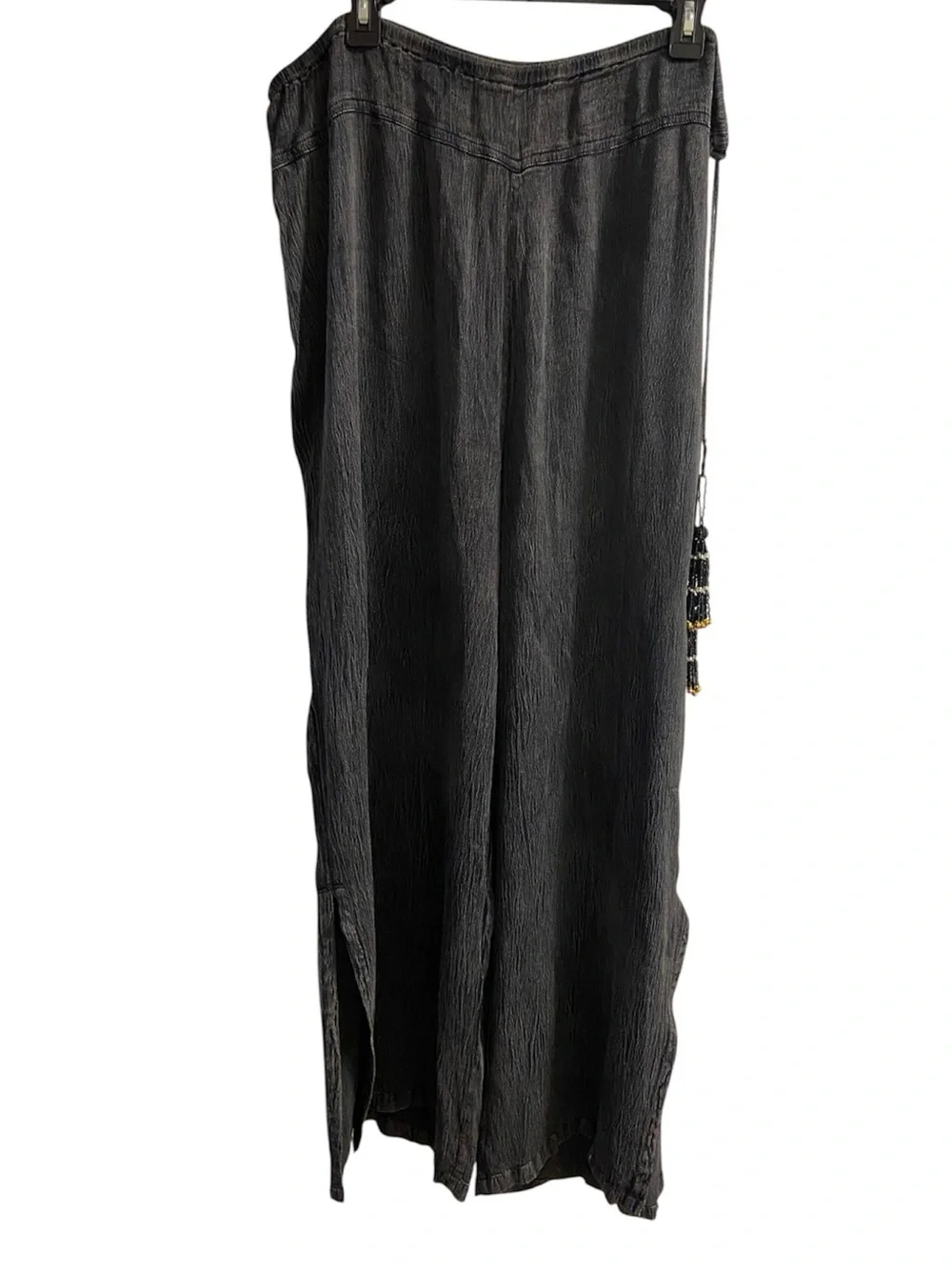 Soft Surroundings Heather Black Wide-Leg Pants 2X